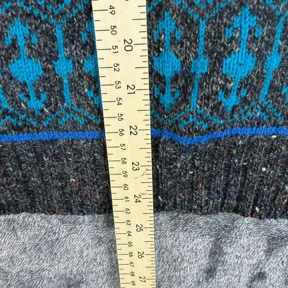 Vtg Mcgregor Fair Isle Nordic Multicolor Wool Blend Sweater Pullover Men's L USA